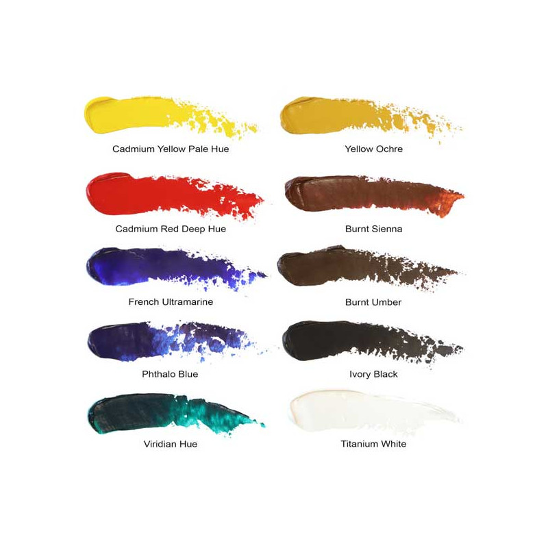 Peinture à l huile Winton Winsor Newton 10 coloris assortis