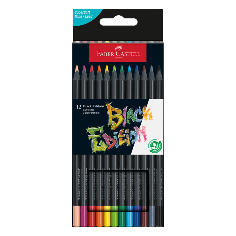 Crayon De Couleur Black Edition Faber Castell 36 Coloris