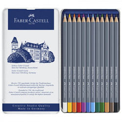 Faber castell Boîte métal de 48 Crayons de couleur classiques